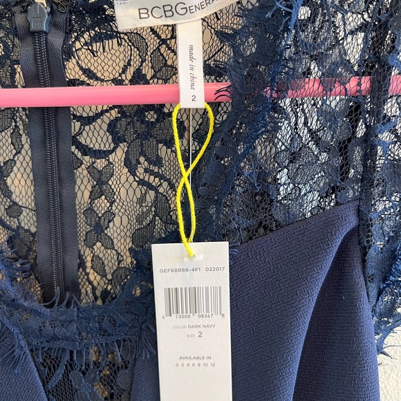 BCBG Lace Insert Dress - Picture 2 of 4